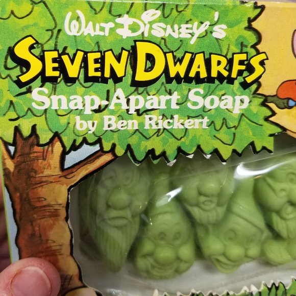 NEW Vintage 70s Disney Ben Rickert Seven Dwarfs Sculptured Soaps - Picture 6 of 14